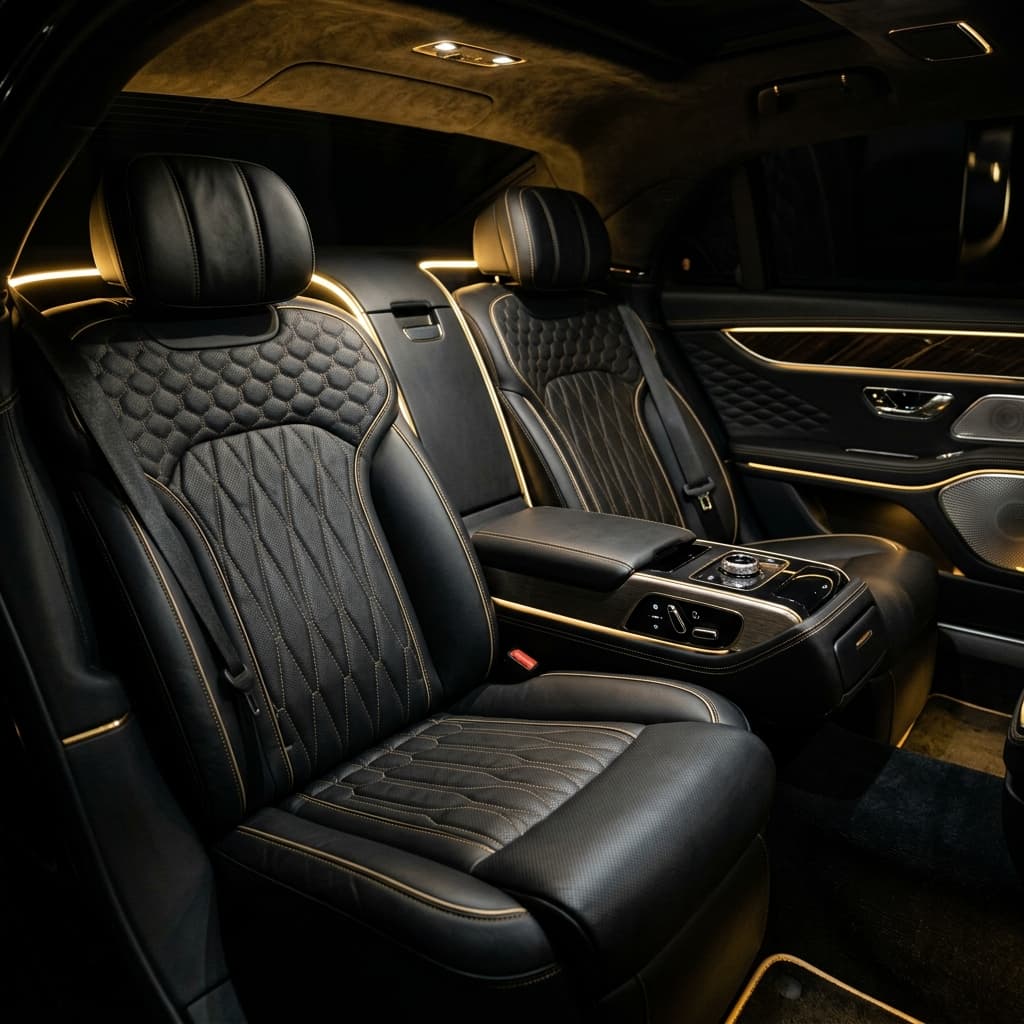 Interieur van de Volvo XC90 met panoramadak
